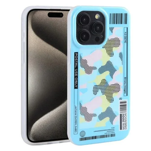 Funda para Teléfono Mutural Billboard Series para iPhone 15 Pro (Azul Cielo)