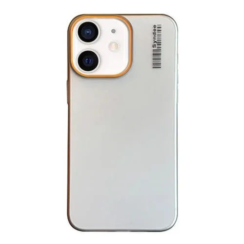 Funda para Teléfono PC iPhone 12 Translúcida Tacto Piel Arena Suave (Gris Titanio)
