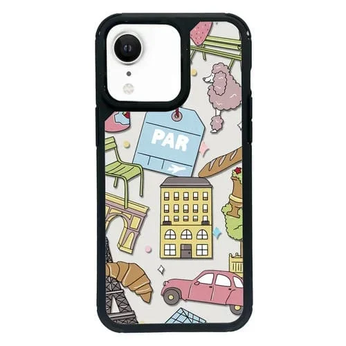Funda para Teléfono PC iPhone Xr Cobertura Total (Calcomanía Ciudad A)