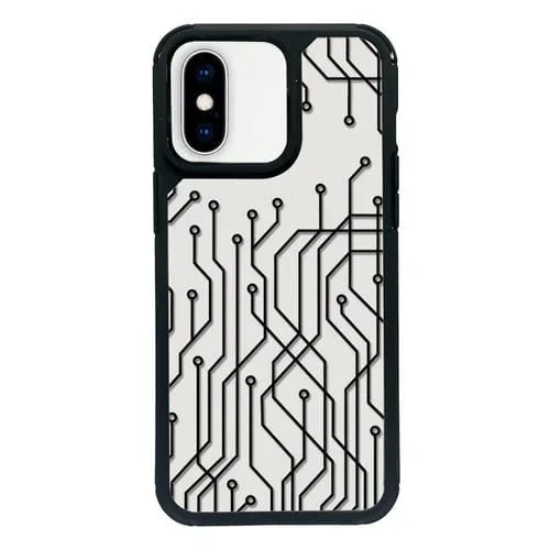 Funda para Teléfono PC iPhone Xs Max Cobertura Total (Geométrico)