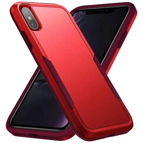 Funda para Teléfono Pioneer Armor Heavy Duty para iPhone Xs Max a Prueba de Golpes (Rojo)