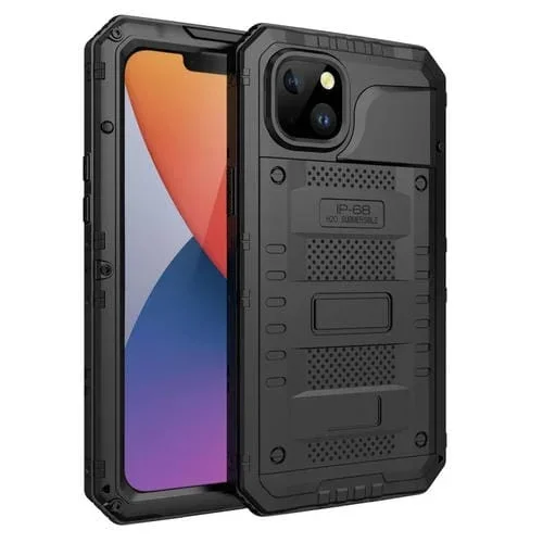 Funda para Teléfono Redpepper Wolf 360 Full Body Rugged Life para iPhone 14 (Negro)