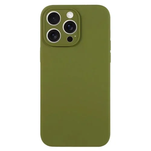 Funda para Teléfono Silicona Líquida iPhone 16 Pro Protección Verde Bosque de Pinos