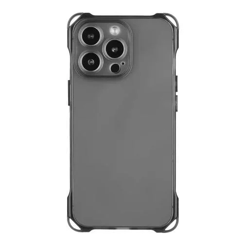 Funda para Teléfono TPU Apple iPhone 15 Pro Max a Prueba de Golpes Cuatro Esquinas (Negro)