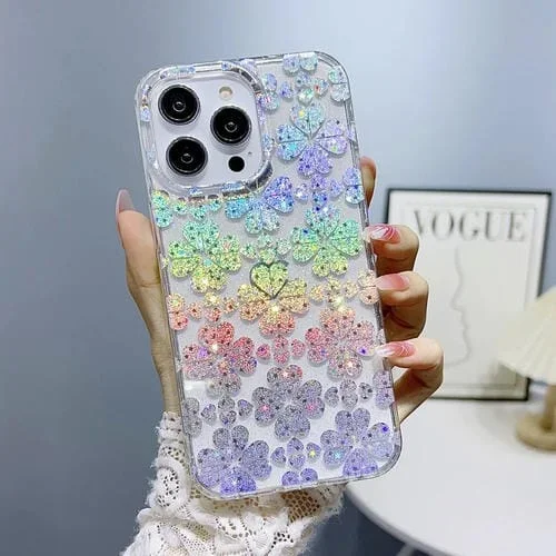 Funda para Teléfono TPU Little Star Series iPhone 11 Glitter Powder (Trébol)