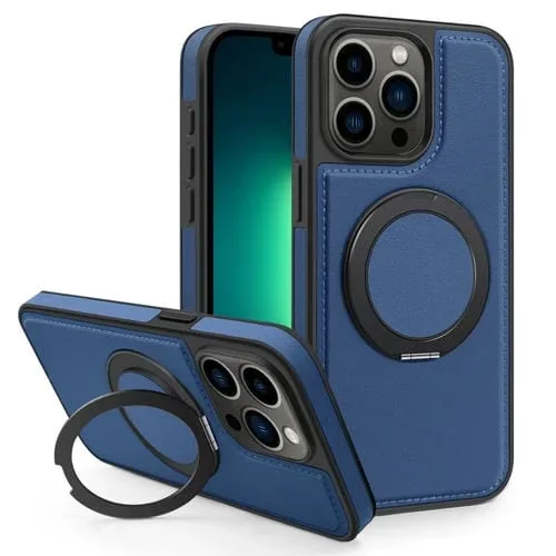 Funda para Teléfono Yashi iPhone 13 Pro Max con Soporte Magnético Giratorio 360 (Azul)