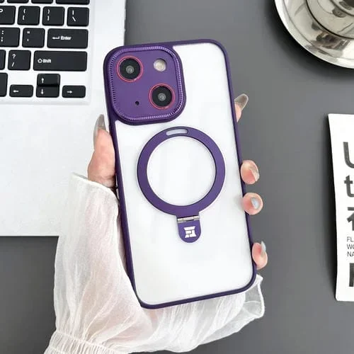 Funda para Teléfono Yashi Magsafe para iPhone 13 con Soporte Magnético (Púrpura)