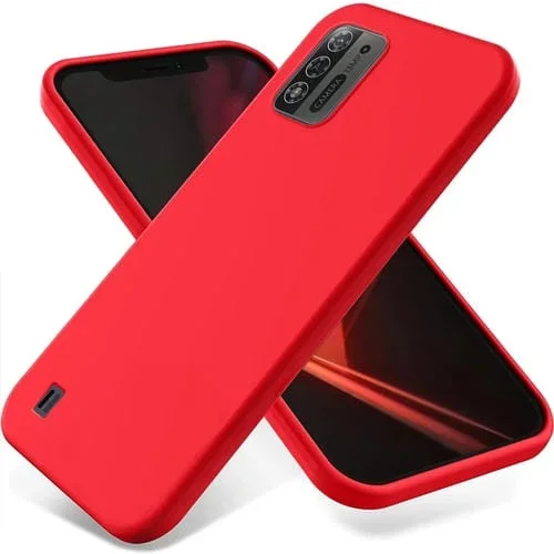 Funda para ZTE Blade A52 Lite a Prueba de Golpes de Silicona Líquida (Rojo)