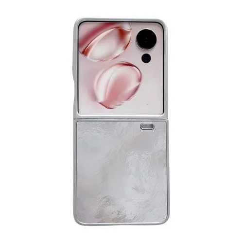 Funda Plegable para Honor Magic V con Borde y Tapa Plateada (Glaciar)