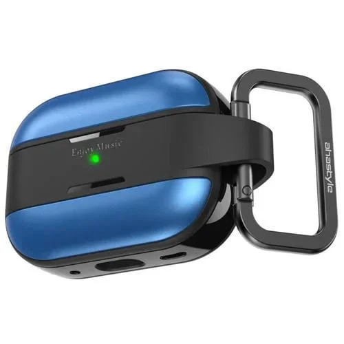 Funda protectora AhaStyle WG75-PRO2 de TPU y aleación de aluminio, resistente a arañazos y dividida, para AirPods Pro 2 (azul)