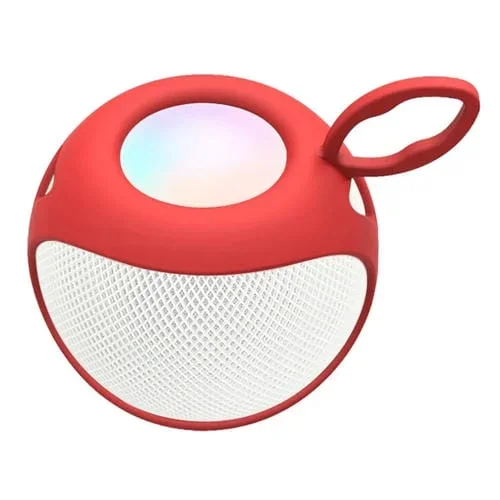 Funda Protectora Altavoz Home Audio Apple Homepod Mini Silicona Suave (Rojo)