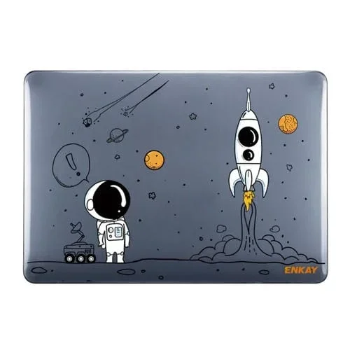 Funda Protectora de Cristal para MacBook Air 13.3 A2179 A2337 Enkay Spaceman Pattern (Spaceman No.1)