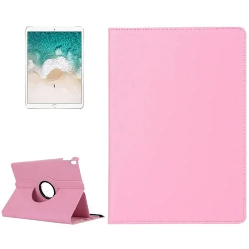 Funda Protectora de Cuero Litchi Texture 360 Degree Spin para iPad Pro 10.5 Pulgadas / iPad Air (2019) (Rosa)