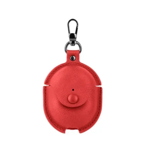 Funda Protectora de Cuero para Redmi Buds 4 Business con Gancho (Rojo)