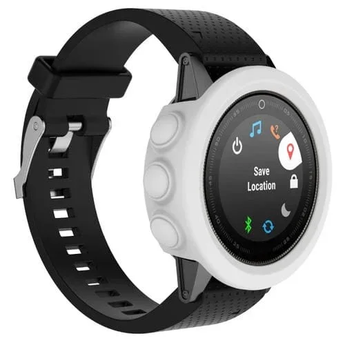 Funda Protectora de Silicona para Garmin Fenix 5S (Blanco)