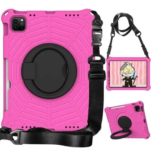 Funda Protectora de Silicona Spider King para iPad Pro 11 Pulgadas Air 5 Air 4 (Rose Red)