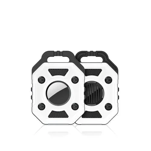Funda Protectora King Kong Series TPU + PC para AirTag (Blanco)