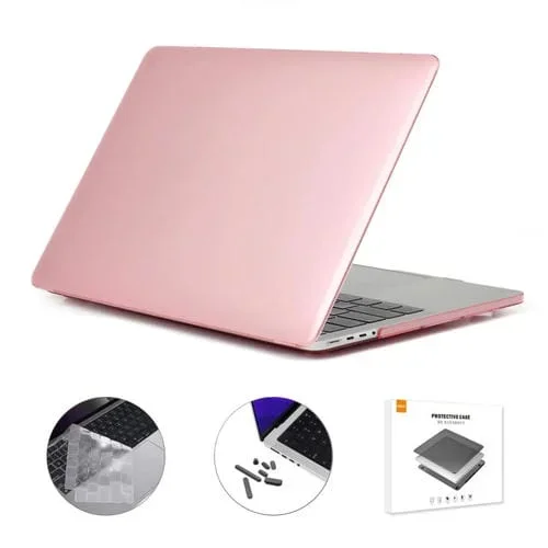 Funda Protectora Laptop Enkay Hat-Prince 3 en 1 para MacBook Pro 14.2 Inch A2442 (2021) (Rosa)