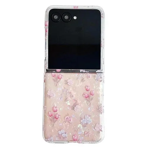 Funda Protectora Motorola Razr 40 Ultra con Diseño Floral y Textura de Carcasa (Floral)