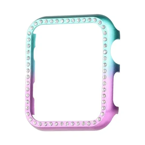 Funda Protectora para Apple Watch Series 8 y 7 41mm Aleación de Aluminio (Verde Púrpura)