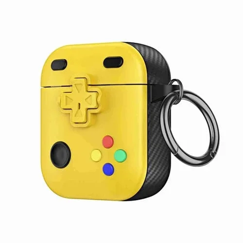 Funda Protectora Para Auriculares Inalámbricos Airpods 2/1 Consola De Juegos (Amarillo)