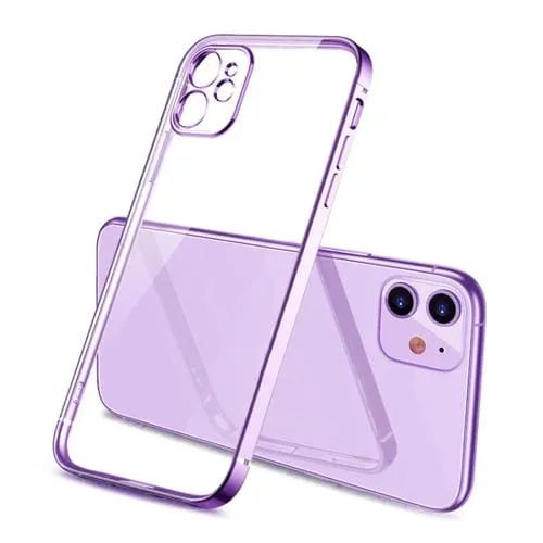 Funda Protectora para iPhone 11 Pro Max Magic Cube Plating TPU (Púrpura)