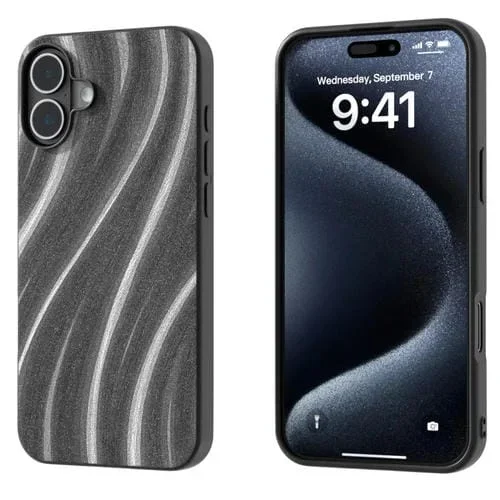 Funda Protectora para iPhone 16 Diseño Galáctico (Gris)
