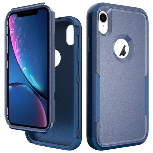 Funda Protectora para iPhone Xr TPU + PC a Prueba de Golpes (Royal Blue)
