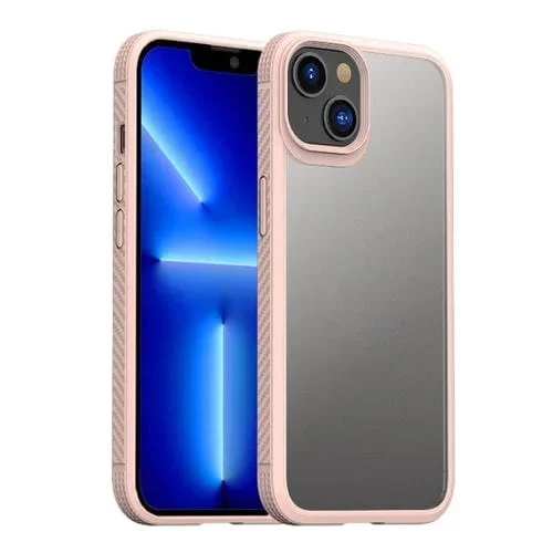 Funda Protectora para Teléfono Ipaky iPhone 14 a Prueba de Golpes PC + TPU (Rosa)