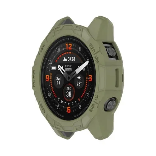 Funda Protectora TPU Armor para Garmin Epix Pro 42 Mm, Fenix 7S y 7S Pro (Verde Oscuro)