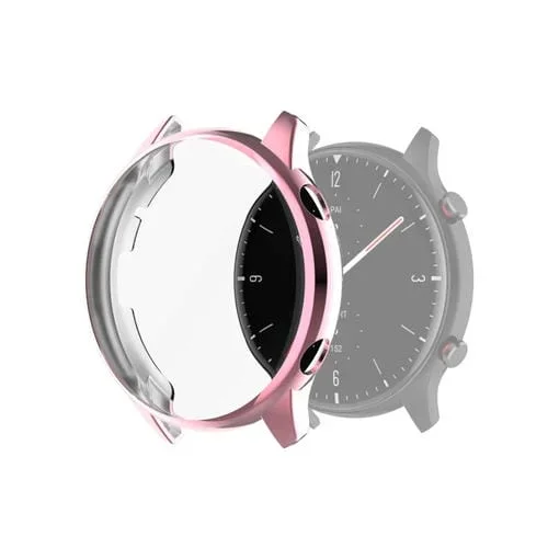 Funda Protectora TPU para Amazfit GTR 2 A1951 Cobertura Completa Galvanoplastia (Rosa)