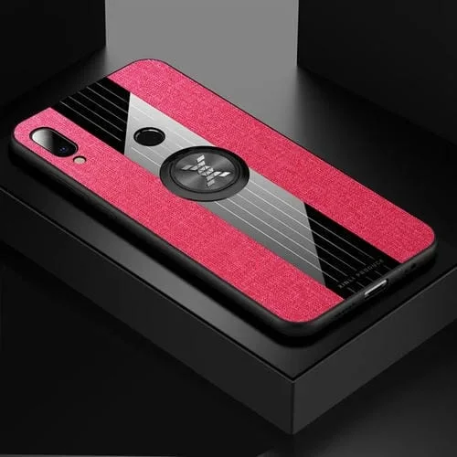 Funda Protectora TPU para Meizu Note 9 Xinli Stitching a Prueba de Golpes con Soporte de Anillo (Rojo)