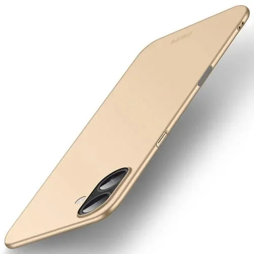 Funda rígida ultrafina de policarbonato esmerilado MOFI para iPhone 17 (dorada)