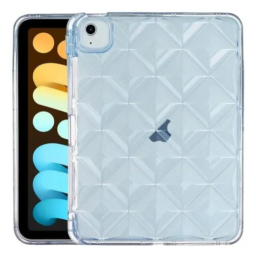 Funda Tablet TPU Airbag Diamond Texture para iPad Mini 6 (Azul)