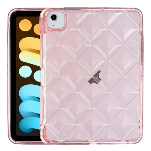 Funda Tablet TPU Airbag Diamond Texture para iPad Mini 6 (Rosa)