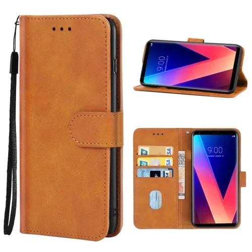 Funda Telefónica de Cuero para LG V30+ Protección (Brown)