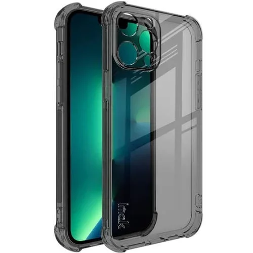 Funda Telefónica Imak All-Inclusive Airbag TPU con Protector de Pantalla para iPhone 13 Pro (Negro Transparente)