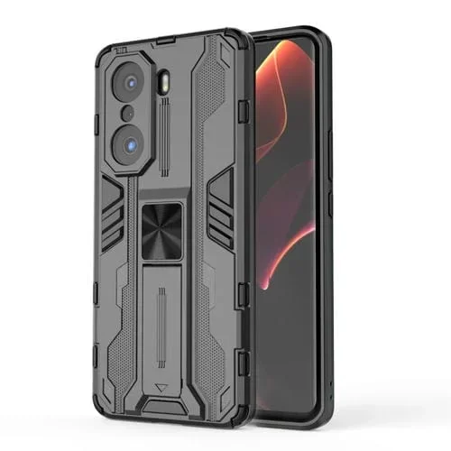 Funda Telefónica para Honor 60 Supersonic PC + TPU con Titular (Negro)
