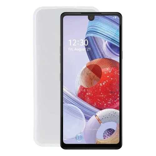 Funda Telefónica TPU para LG Stylo 6 Stylus 6 (Pudding Blanco Transparente)