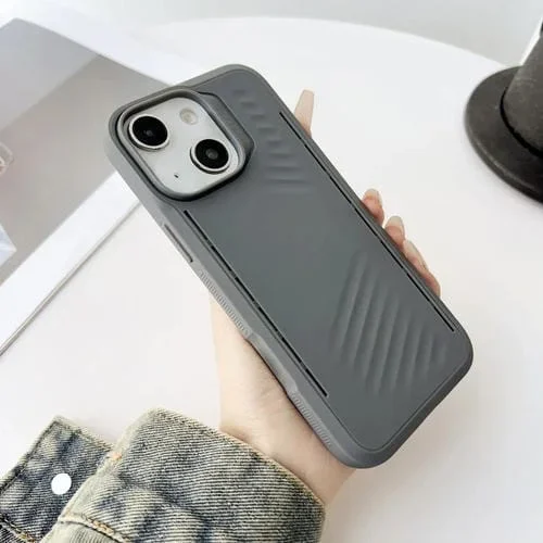 Funda TPU a Prueba de Golpes Gaer4 con Imitación Magsafe para iPhone 13 (Gris)