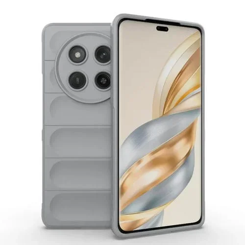 Funda TPU con Franela y Protección Mágica para Honor X60 Pro 5G (Gris)