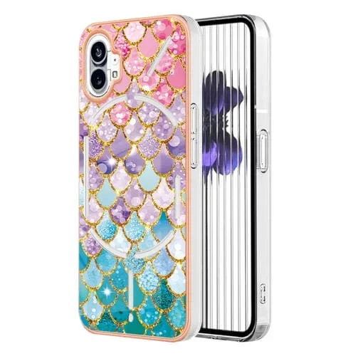 Funda TPU For Nothing Phone 1 con Anillo Galvanoplastia IMD (Escamas de Colores)