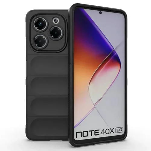 Funda TPU + Franela con Protección Mágica Global para Infinix Note 40X 5G (Negra)
