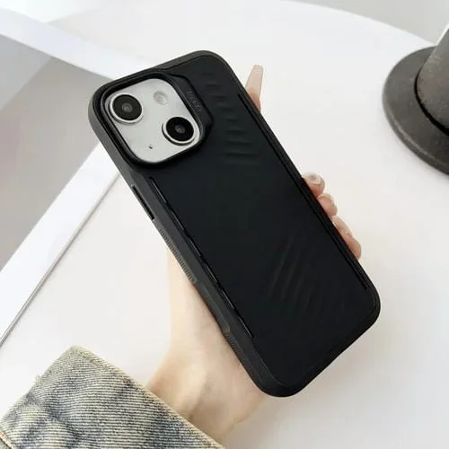 Funda TPU Gaer4 a Prueba de Golpes con Imán para iPhone 15 Plus (Negra)