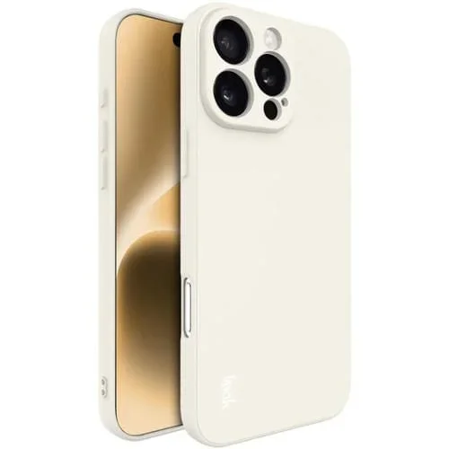 Funda TPU Imak Serie Uc-4 para iPhone 16 Pro con Borde Recto (Blanca)