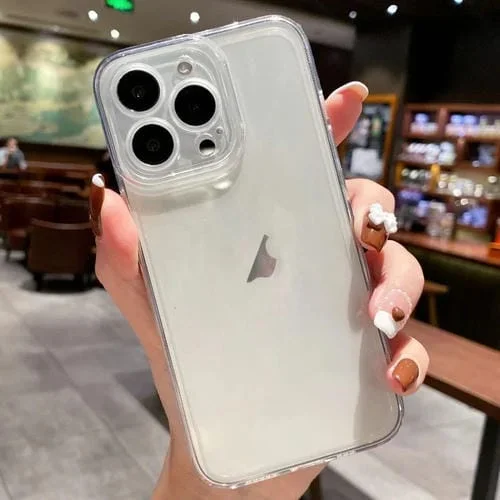 Funda TPU iPhone 16 Pro Borde Recto Diseño Ojo de Ángel (Transparente)