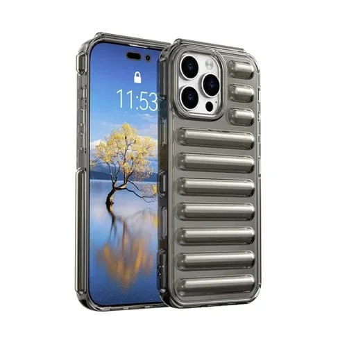 Funda TPU iPhone 16 Pro Max Capsule Series Protección Caramelo (Gris Transparente)