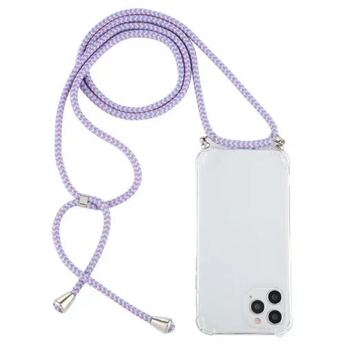 Funda TPU para iPhone 15 Pro Max a Prueba de Golpes con Cordón (Púrpura, Azul, Amarillo)