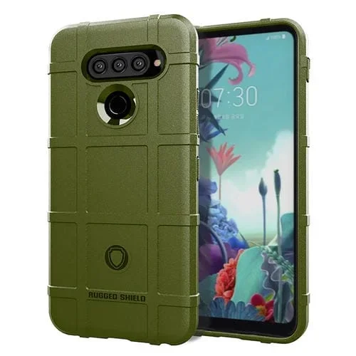 Funda TPU para LG K61 a Prueba de Golpes Cobertura Total (Verde Militar)