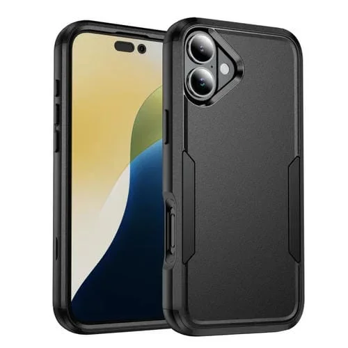 Funda TPU + PC iPhone 16 Plus Commuter a Prueba de Golpes (Negra)